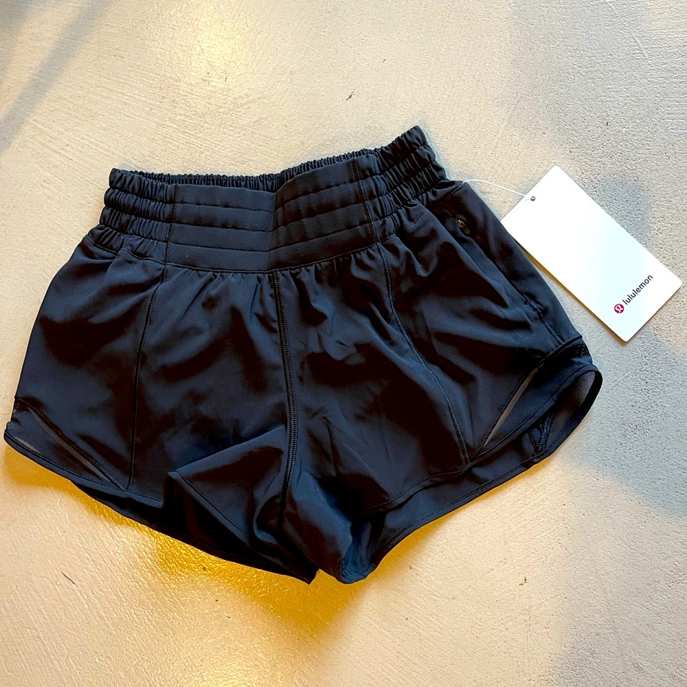 Lululemon Black hottie hot shorts